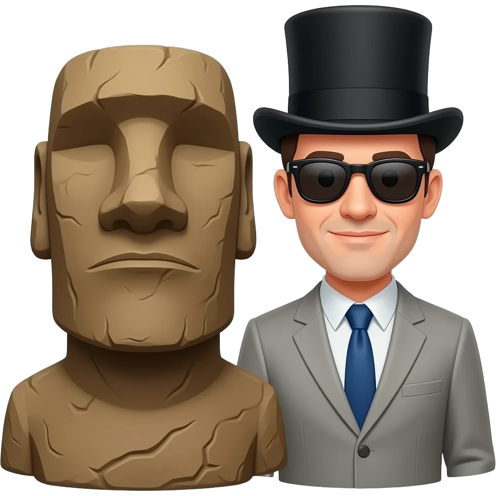 🎩🕶️🗿 emoji