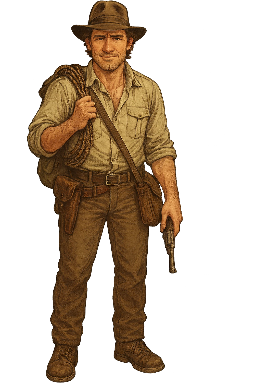 Extract the character from the background, including the clothes and accessories they are wearing, and place on a transparent background. Keep the original style and appearance exactly the same. emoji
