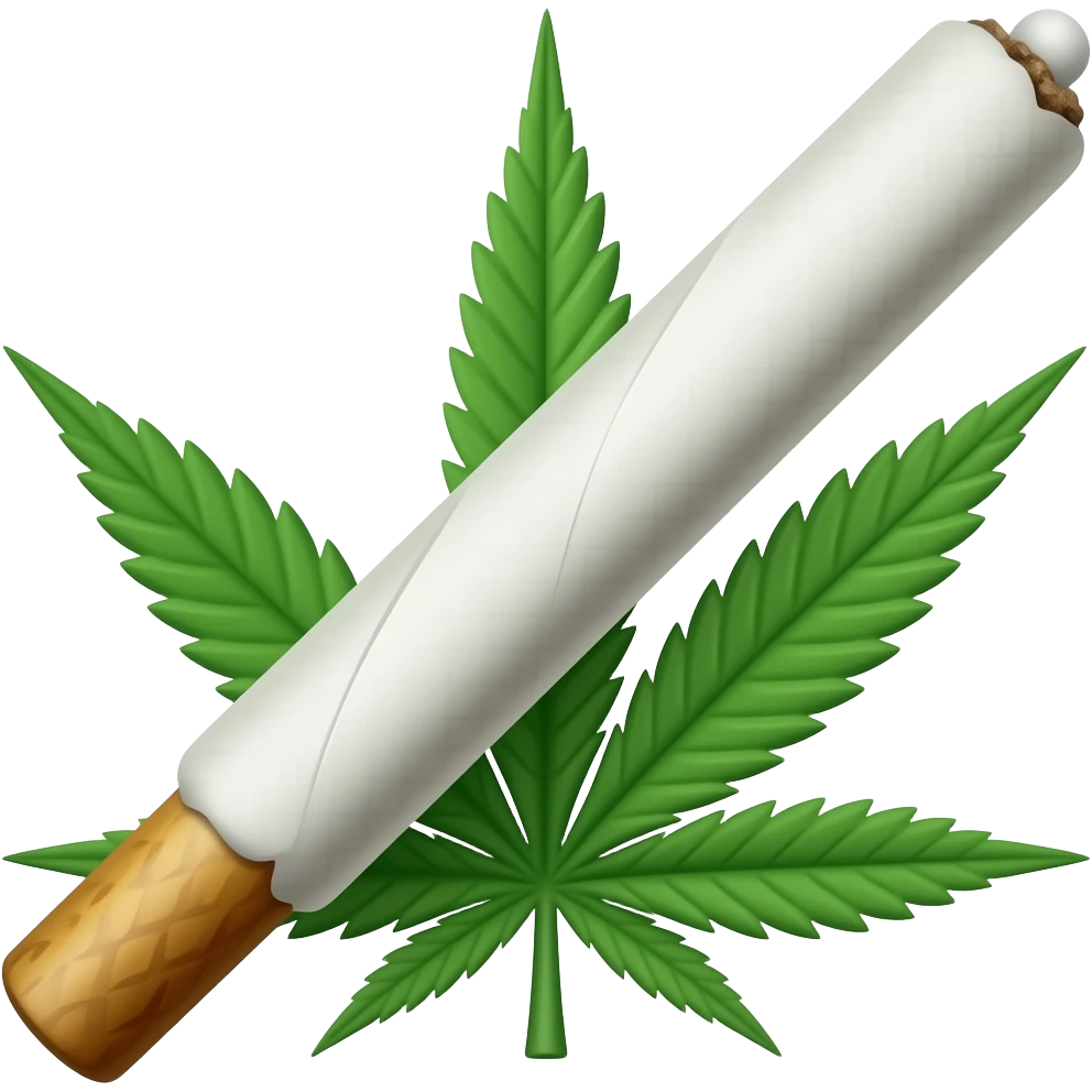 Una porro de marihuana emoji