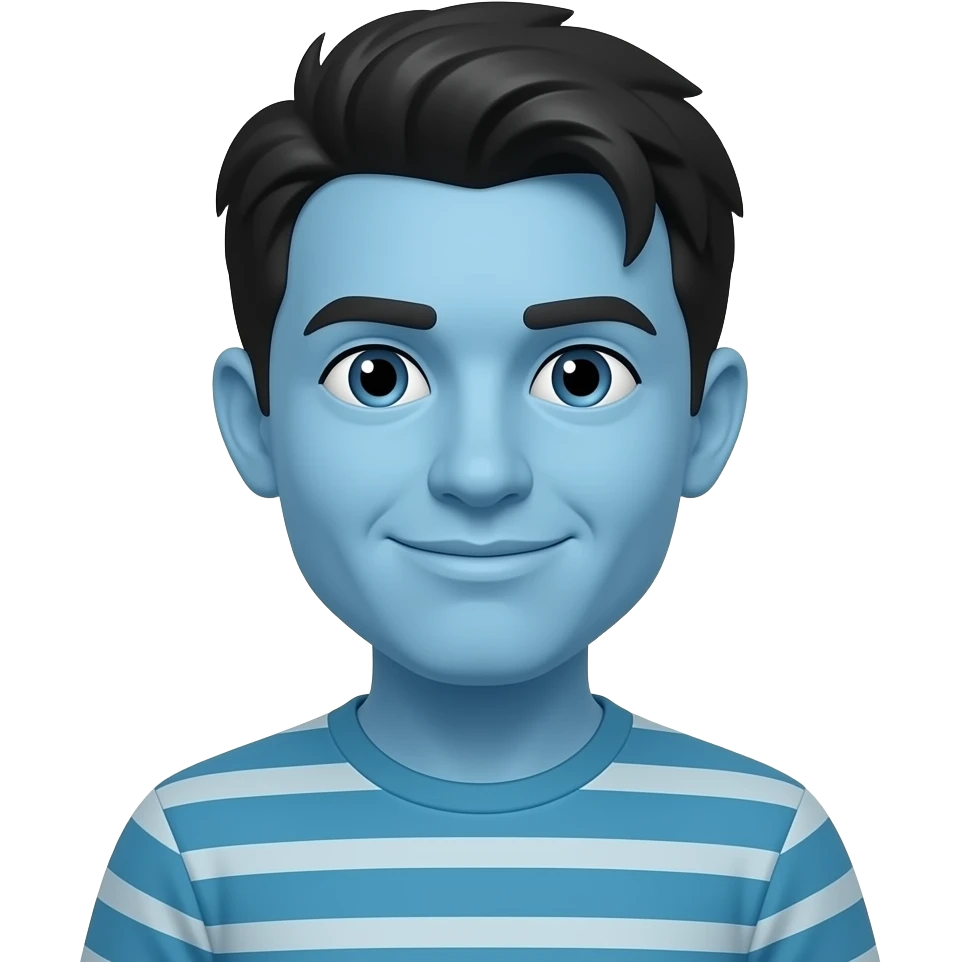 Make them separate so only the blue guy emoji