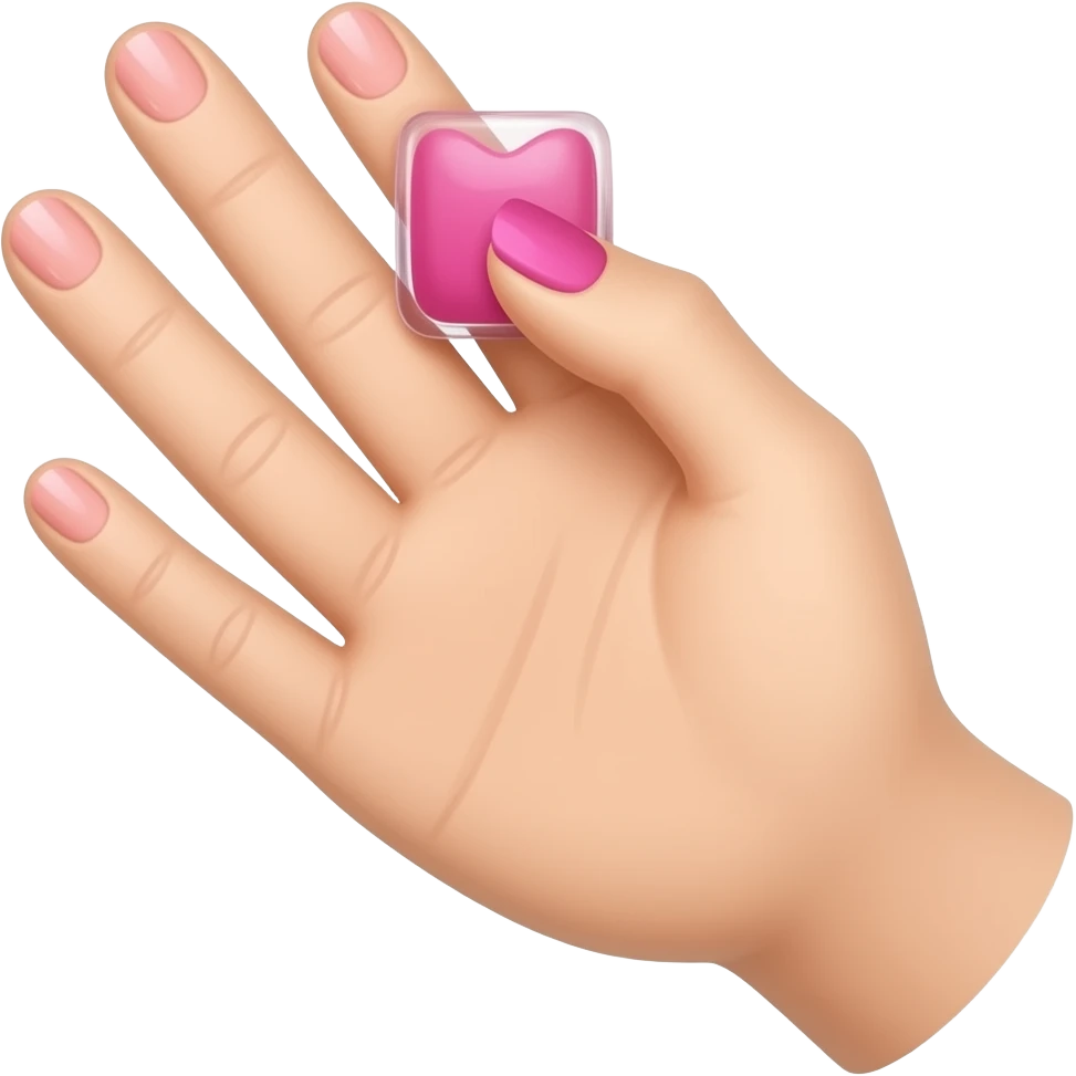 hand with nail polish emoji