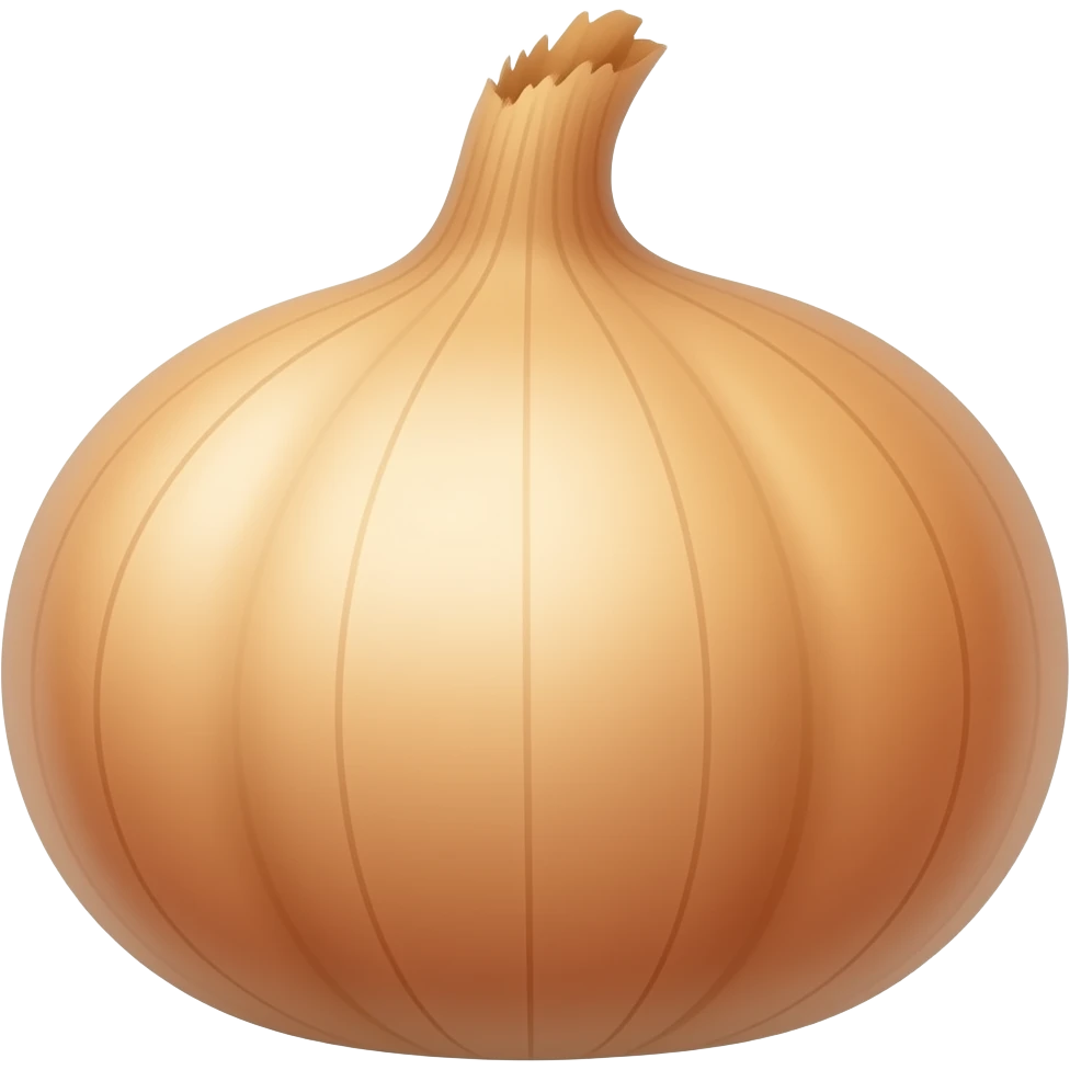 a shallot that is at least 1/4 of the width of an onion emoji