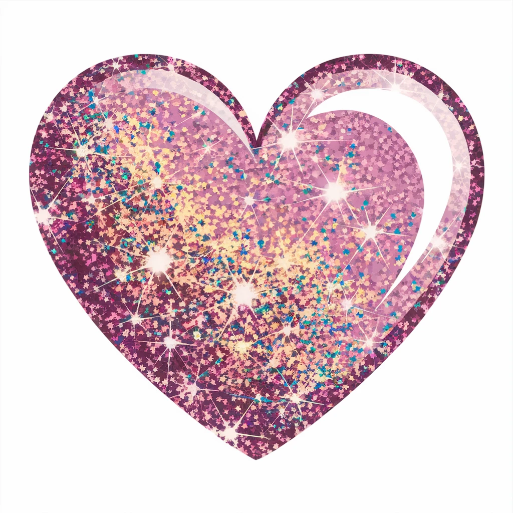 heart with a glitter effect emoji