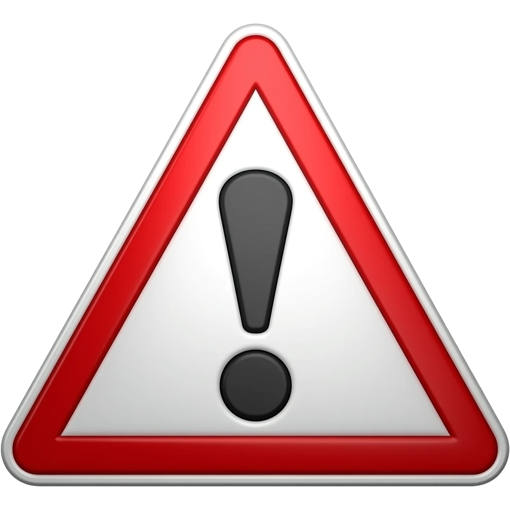 signos de alerta rojo emoji