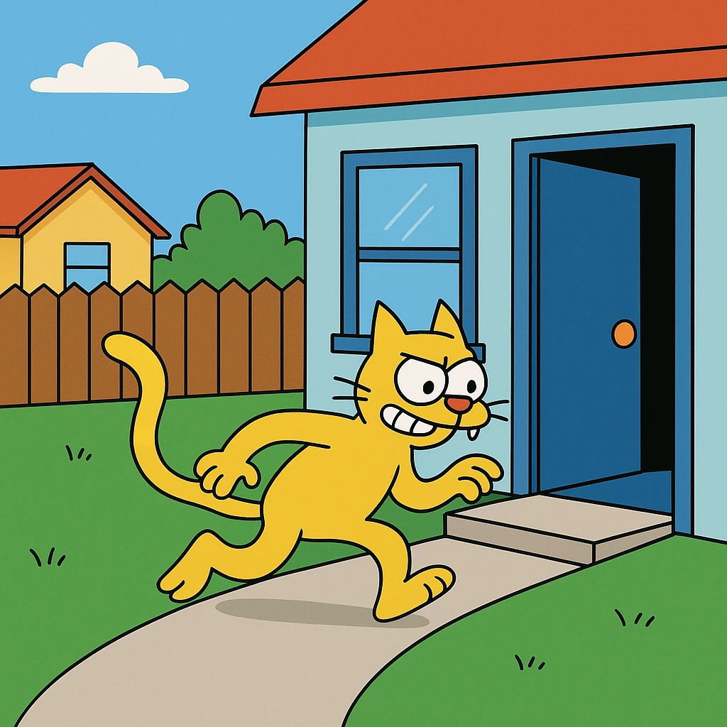Sneak back – to return quietly and secretly.
The cat sneaked back into the house after being outside all night. emoji