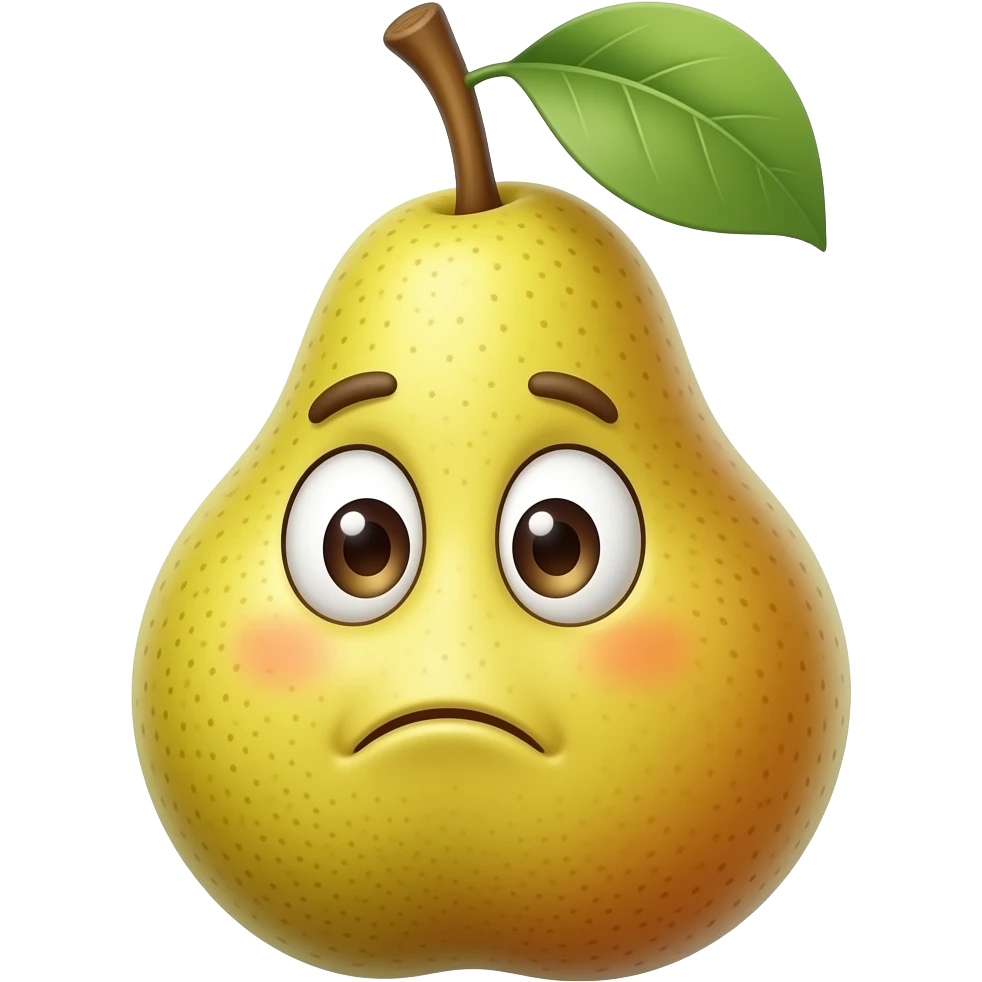 boring pear emoji
