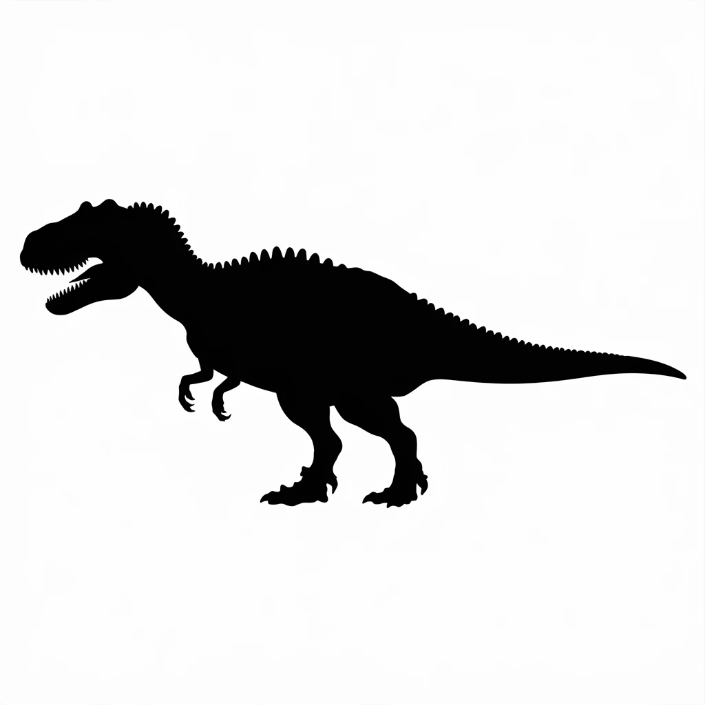 Dinosaur icon black silhouette emoji