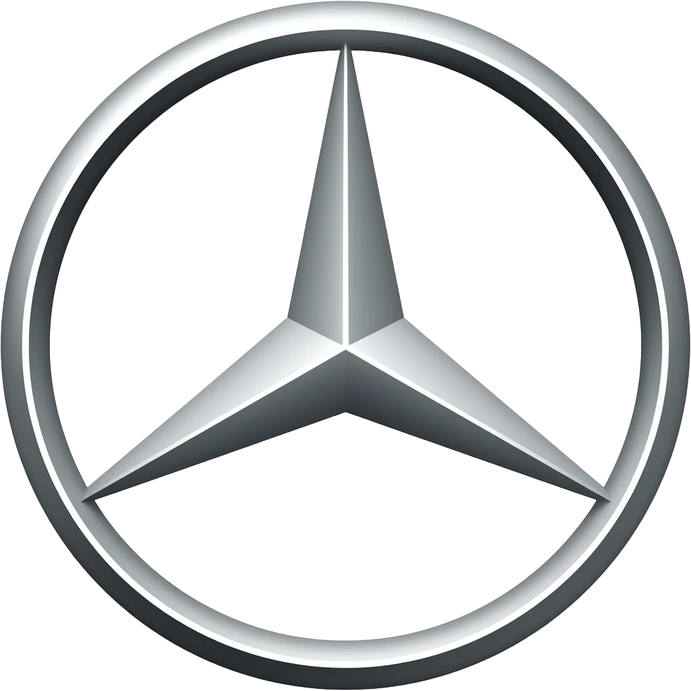 Mercedes benz logo just star color black emoji