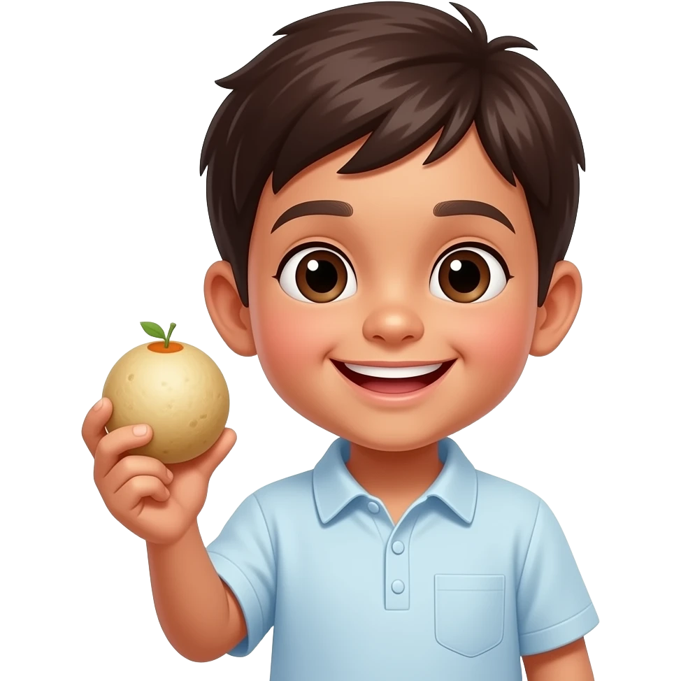 Child laddu happiness emoji