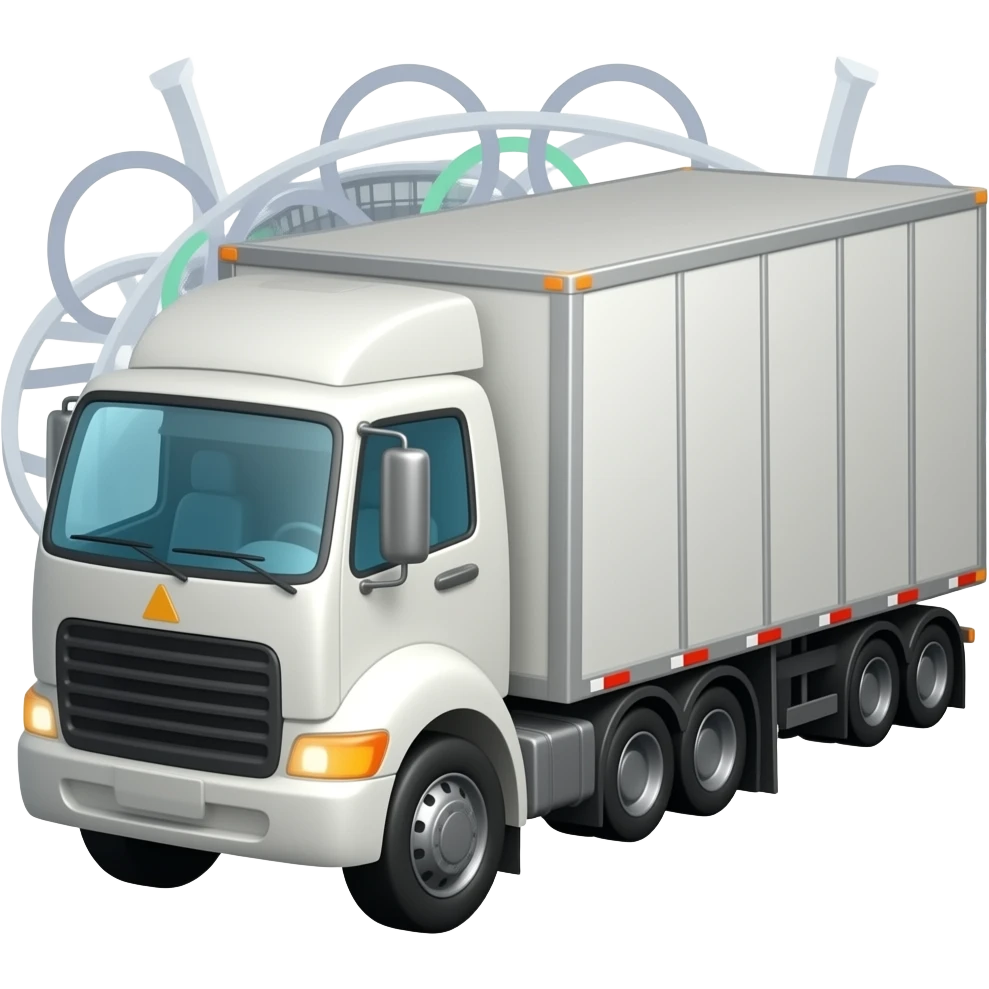 semi-truck  olympics emoji