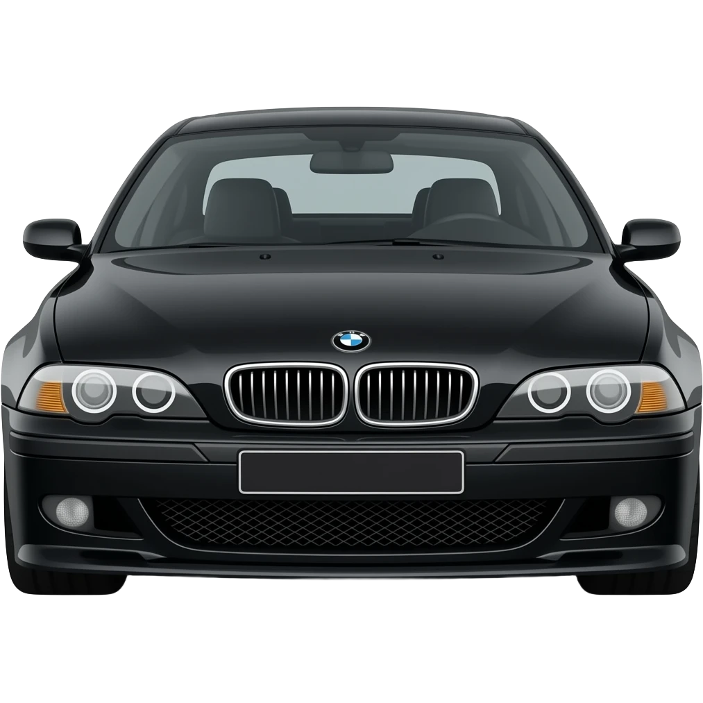 bmw e39 540i m sport, black, 2003 emoji