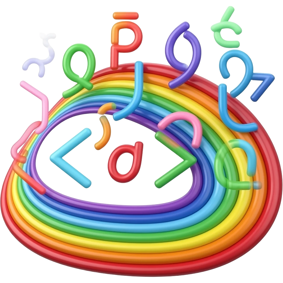 vibe code rainbow magic emoji