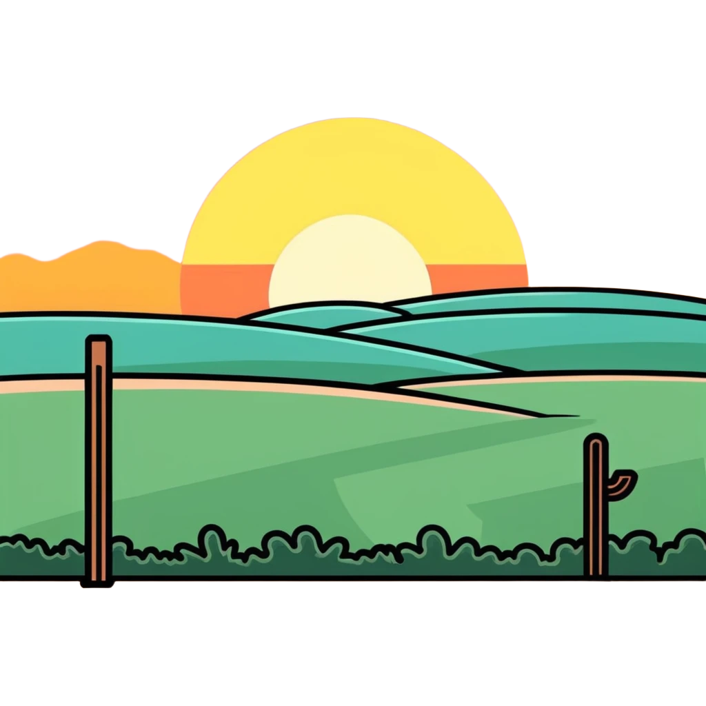 Sunrise in the morning on a clear day in Texas emoji