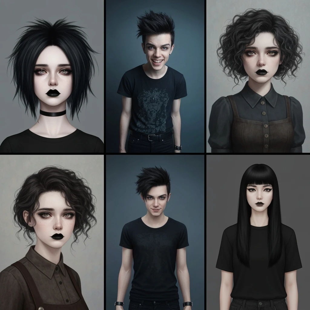 emo profile picture, cute, expressive, minimal, variation 4 emoji