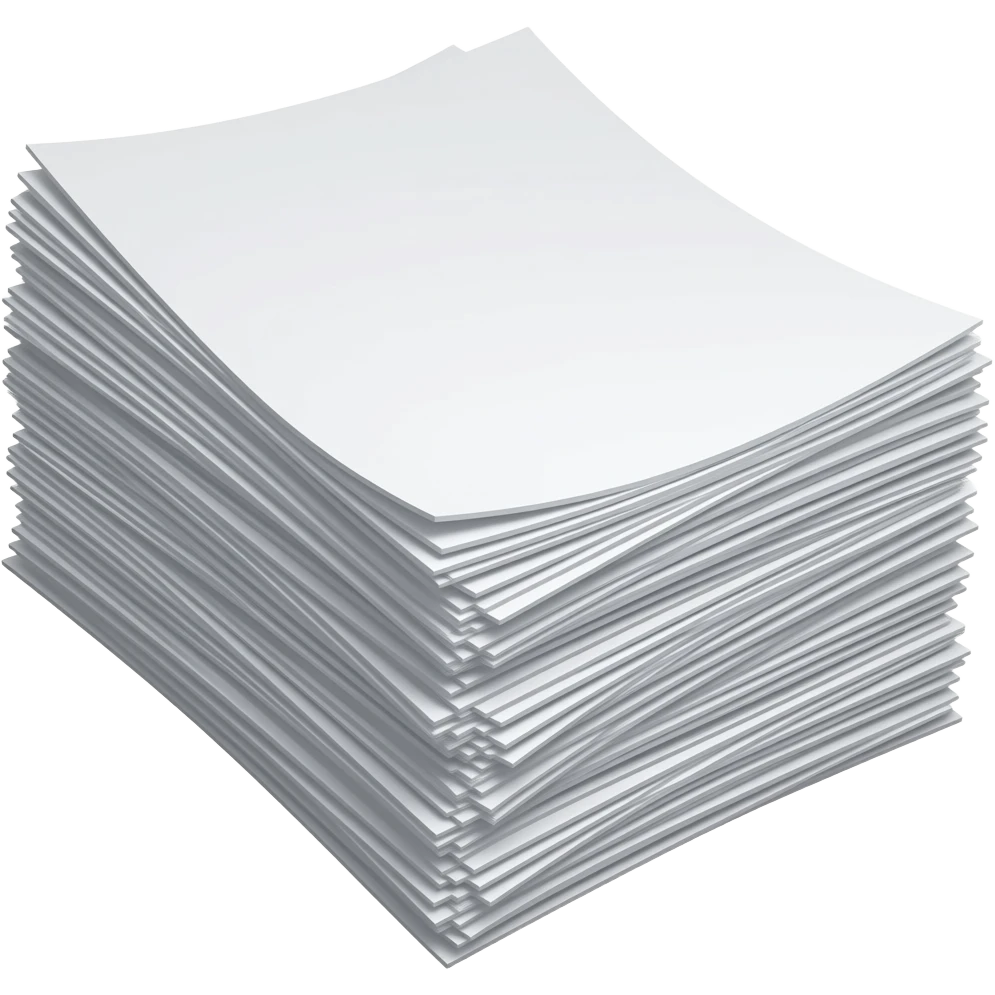 Stack of Papers, paper,clean professional look emoji