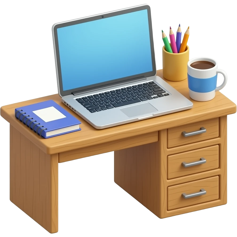 desk work aesthetic emoji