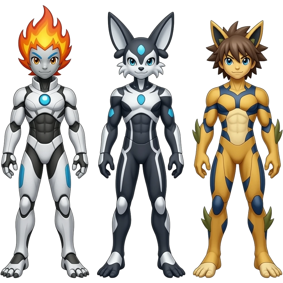 Gabite-Genesect-Flamedramon-Marowak-ExVeemon-Latias-Fakémon-hybrid emoji