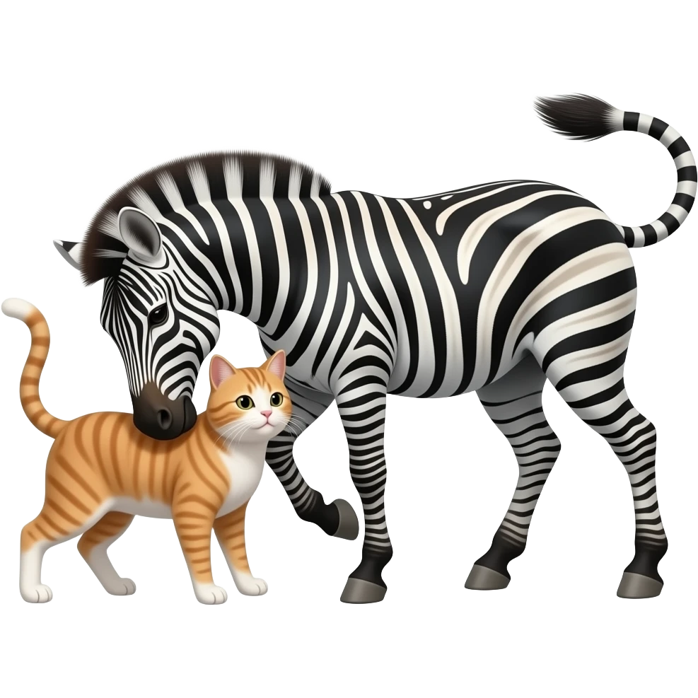 mad zebra male is pounding cat female emoji