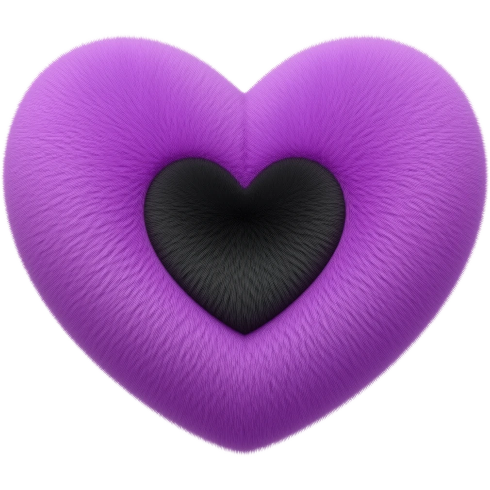 💜🖤 combine these two emojis to something very cutesy emoji