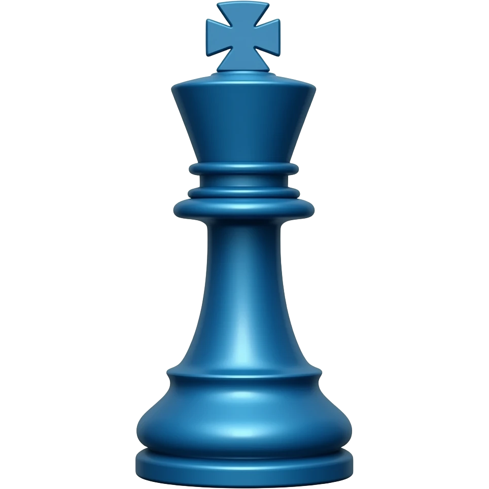 chess king blue (#314BD5) emoji