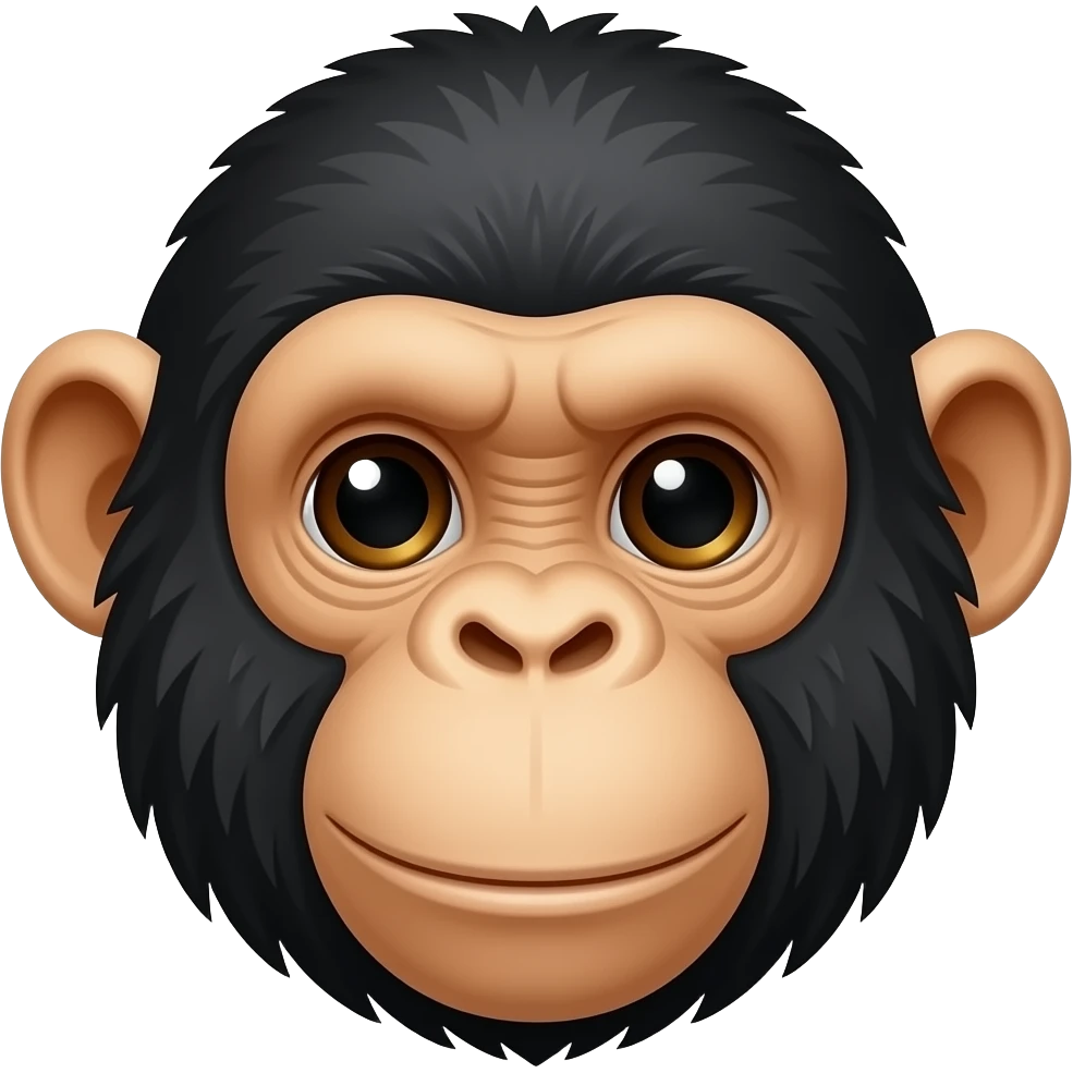 Chimpanzee face emoji