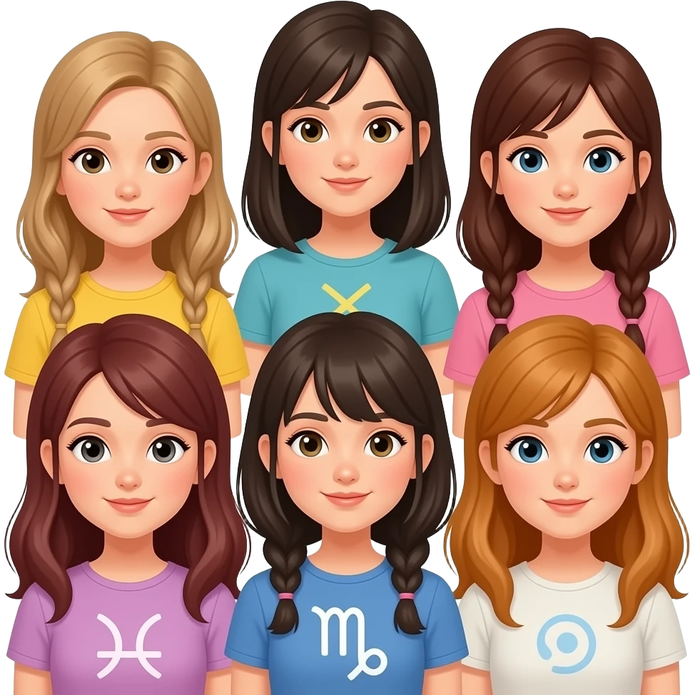 zodiac signs girls emoji