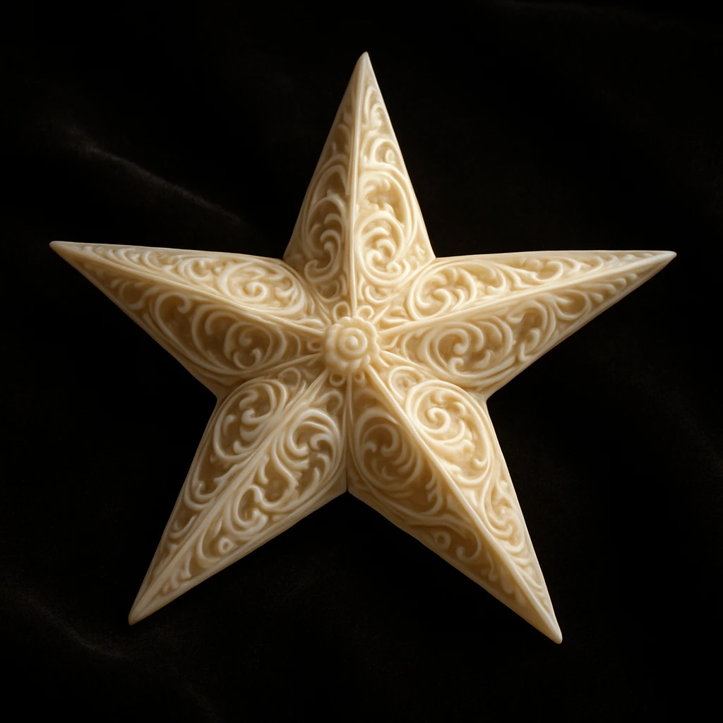 star carved from ivory emoji