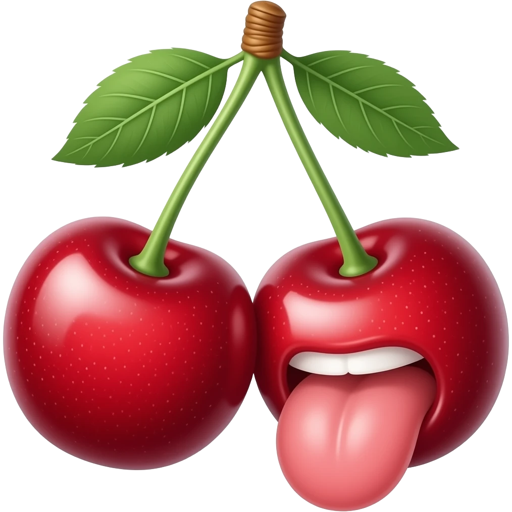 2 🍒👅😋 emoji
