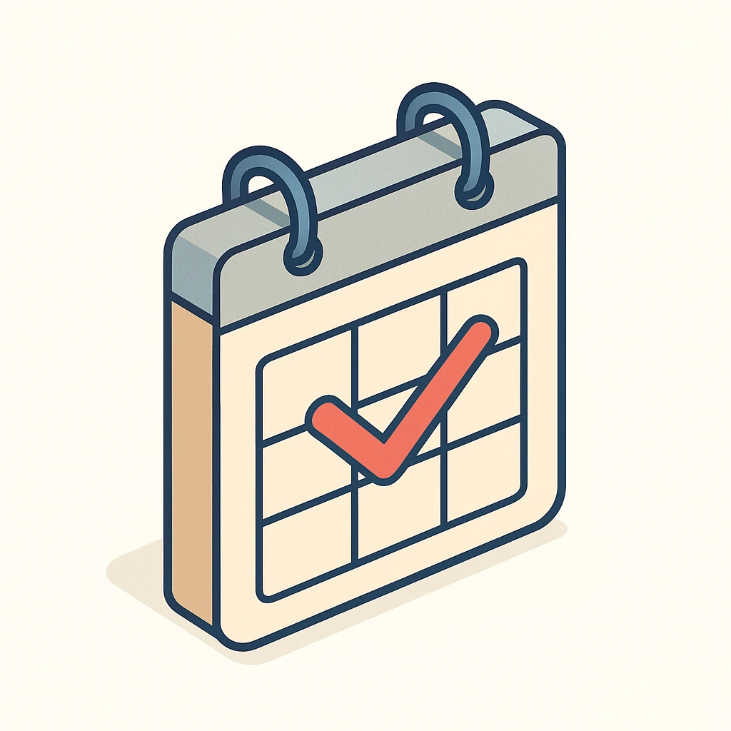 Schedule clear emoji