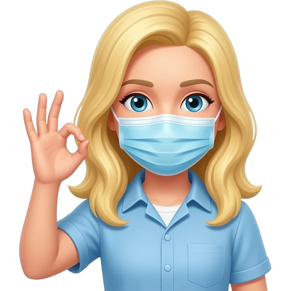 😷 +👱🏼  = 🙆🏼 emoji