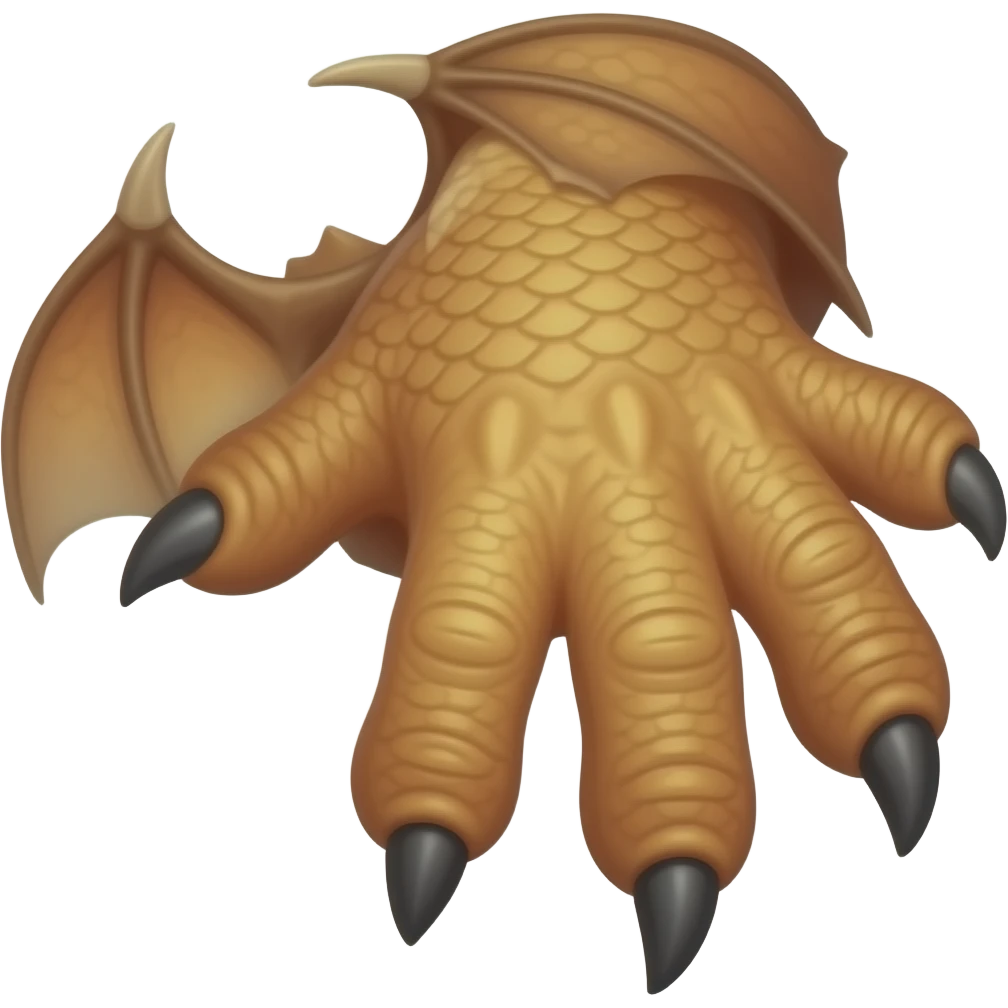 dragon's arm and claws - NO BACKGROUND emoji
