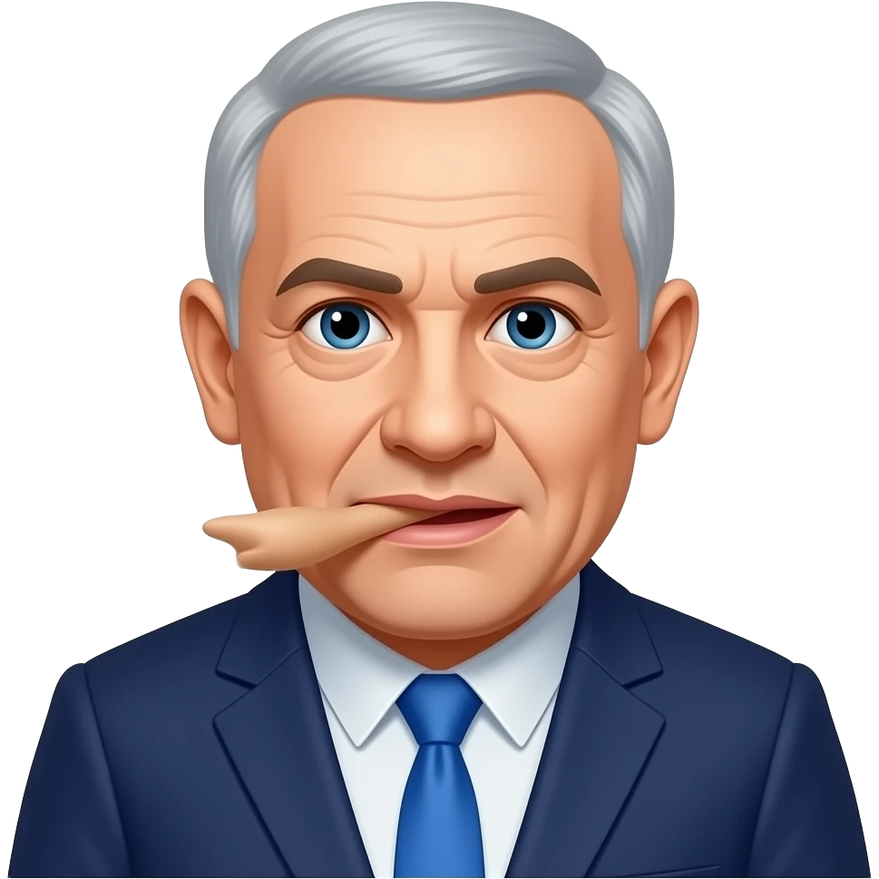 benjamin netanyahu sucking a dildo emoji