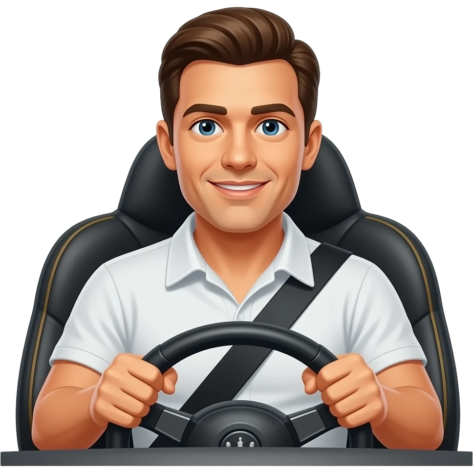 Claude code taking the wheel of a sports car emoji
