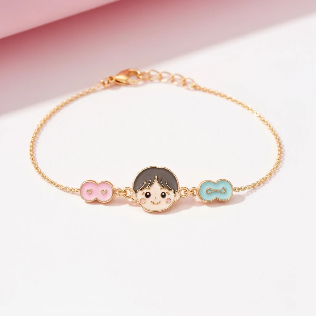 kpop charm bracelet, cute, expressive, minimal emoji