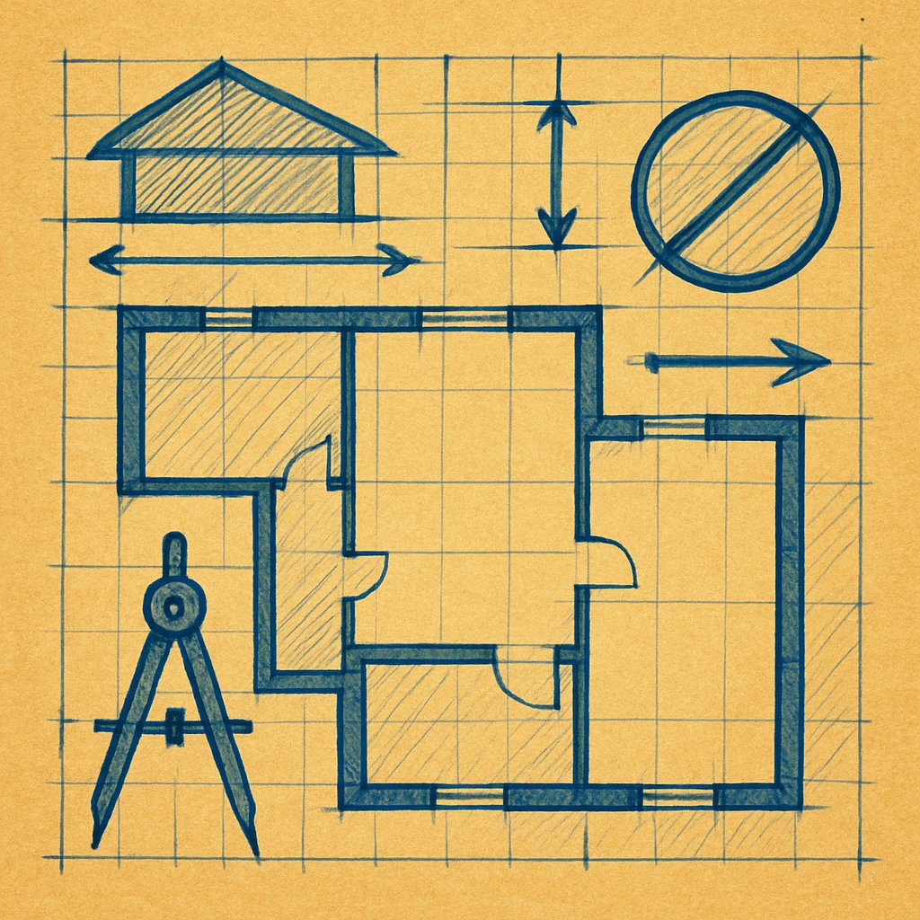 Сгенерируй мне чертеж на бумаге в рисованном, ярком стиле, на однородном фоне,он должен выглядеть серьезно, но при это ярко emoji