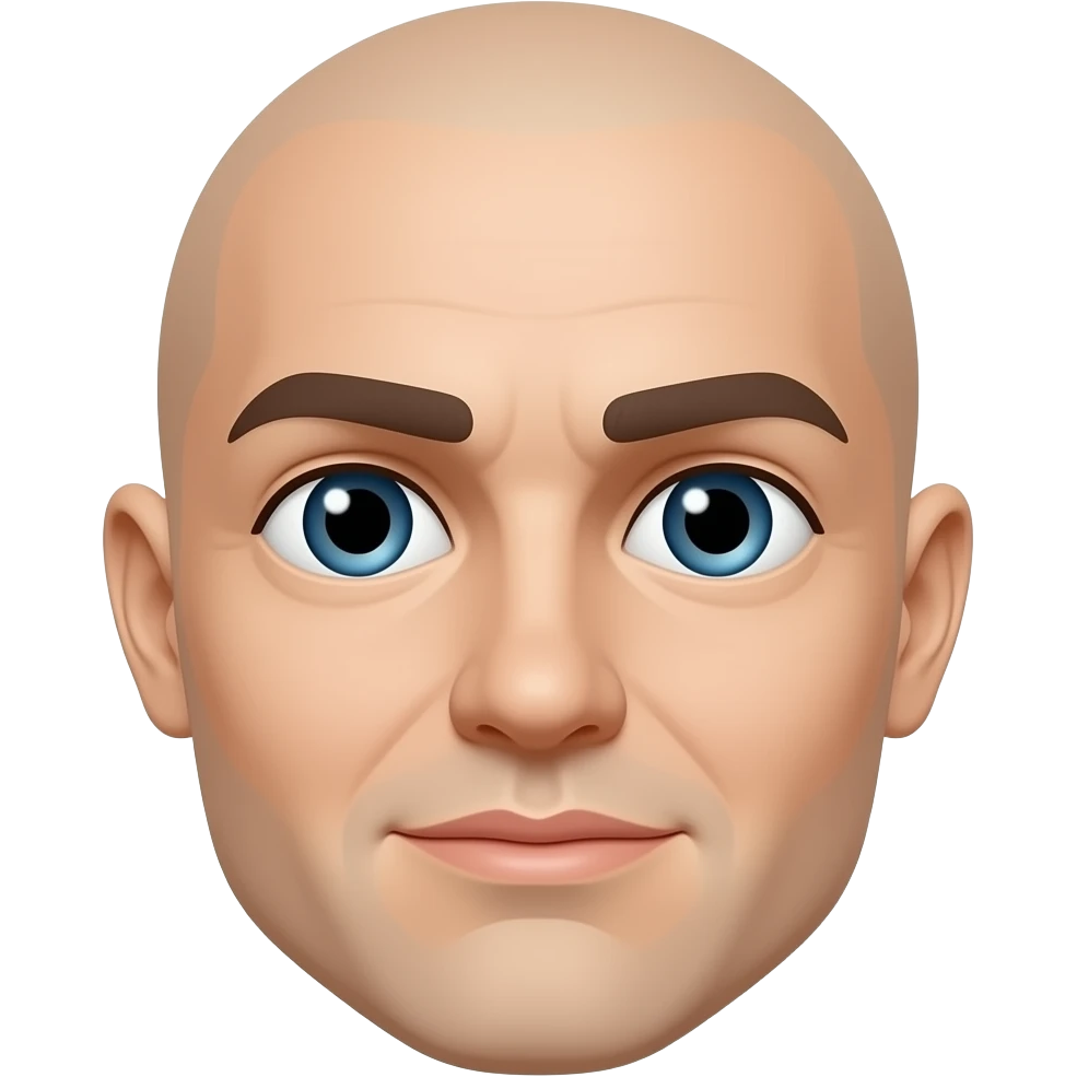Make a face emoji with the eyes looking at his nose emoji