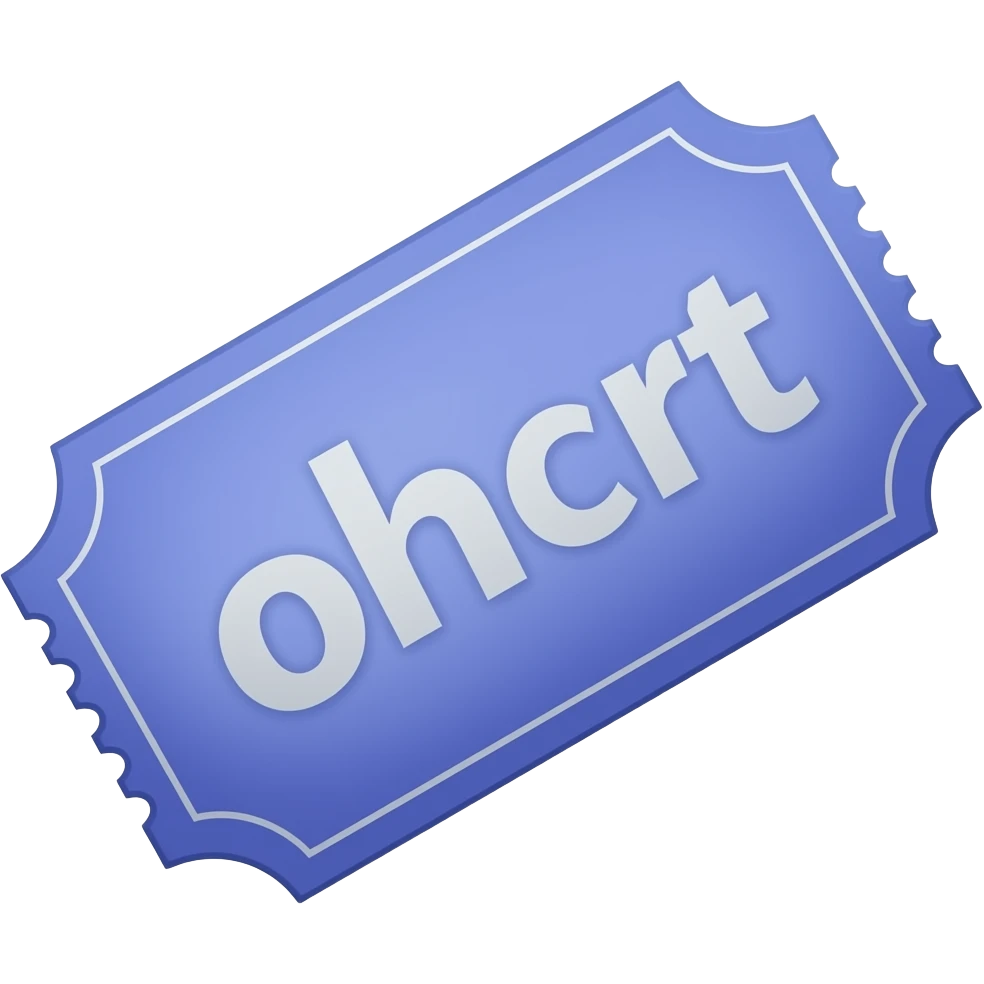 blue-lilac ticket emoji