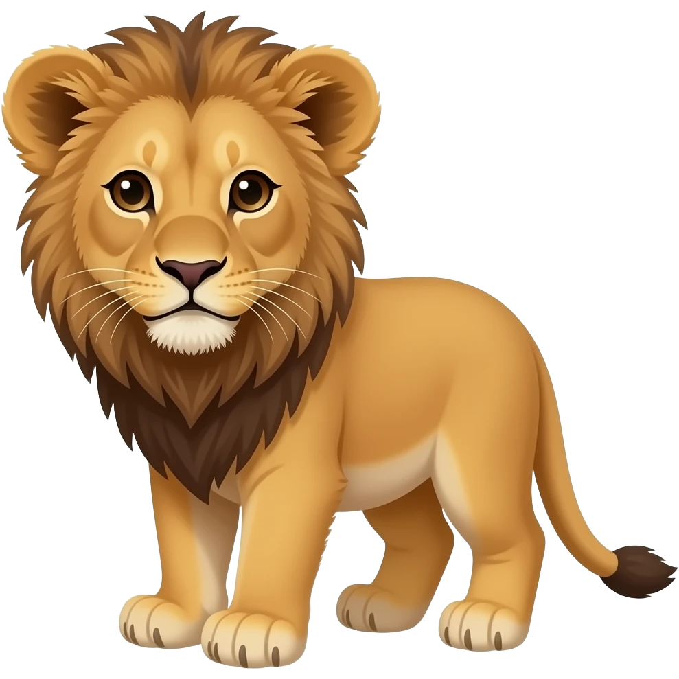 Baby lion cub emoji