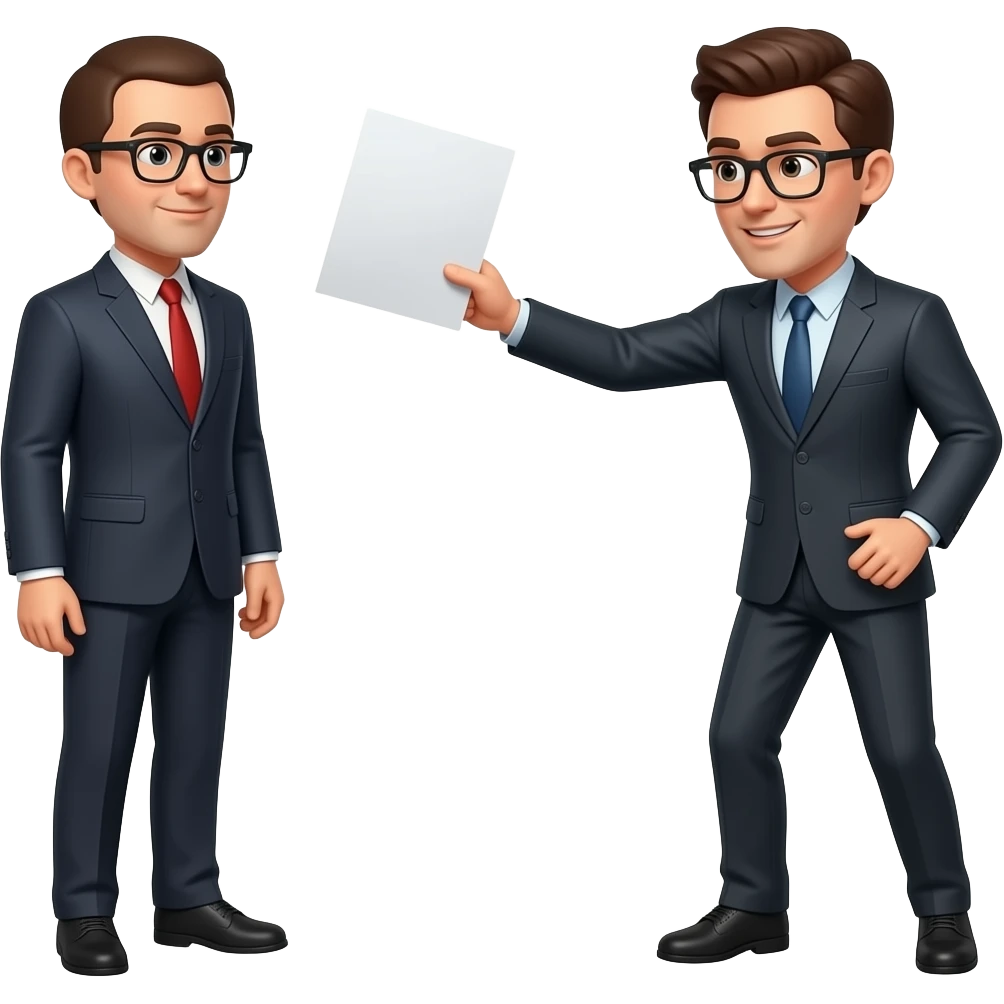 Throwing document at a person emoji