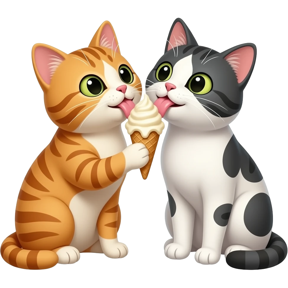 ice cream cats emoji