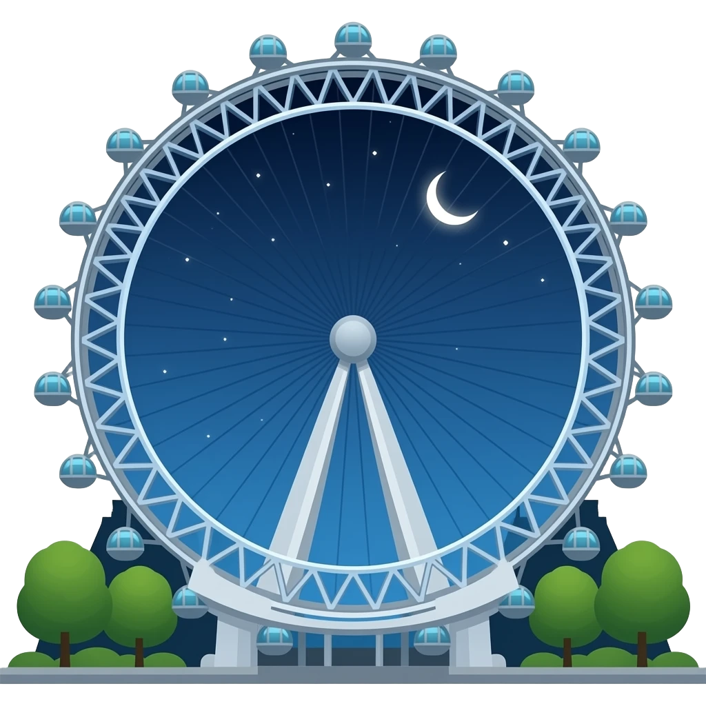 Night mode London eye emoji emoji