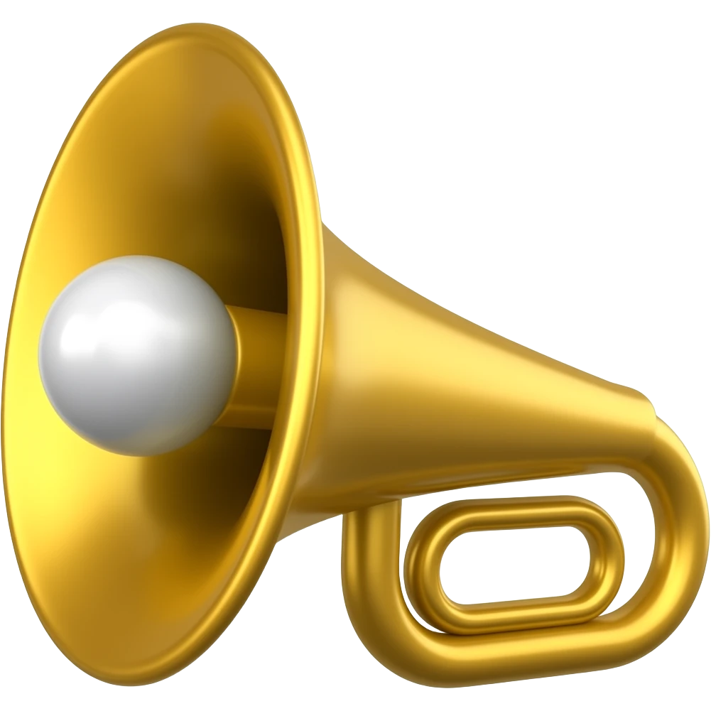 un klaxon avec une boule au bout du bec¸ emoji