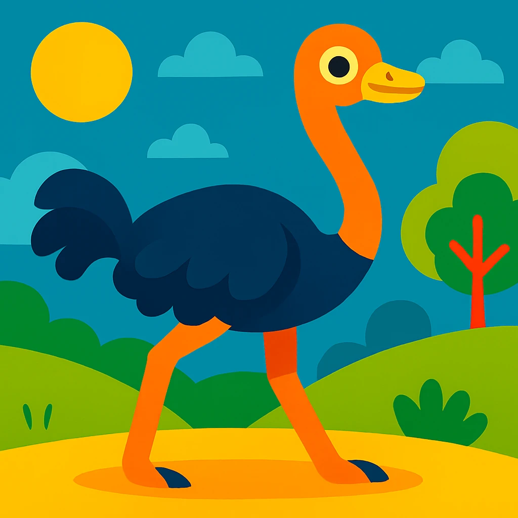 Ostrich emoji