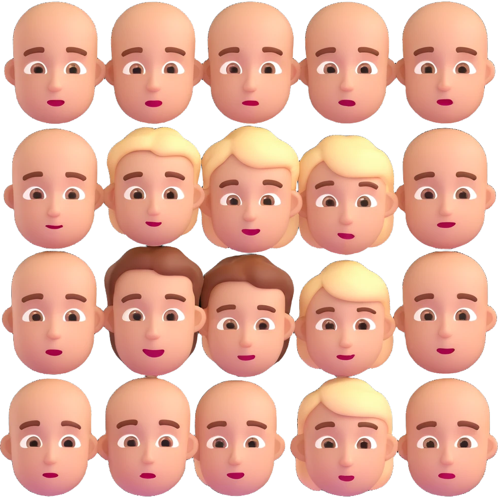 humans with face expressions emoji