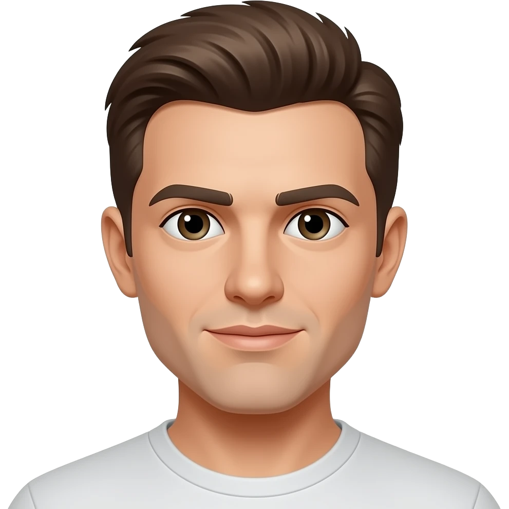 Yellow emoji man with pale skin emoji