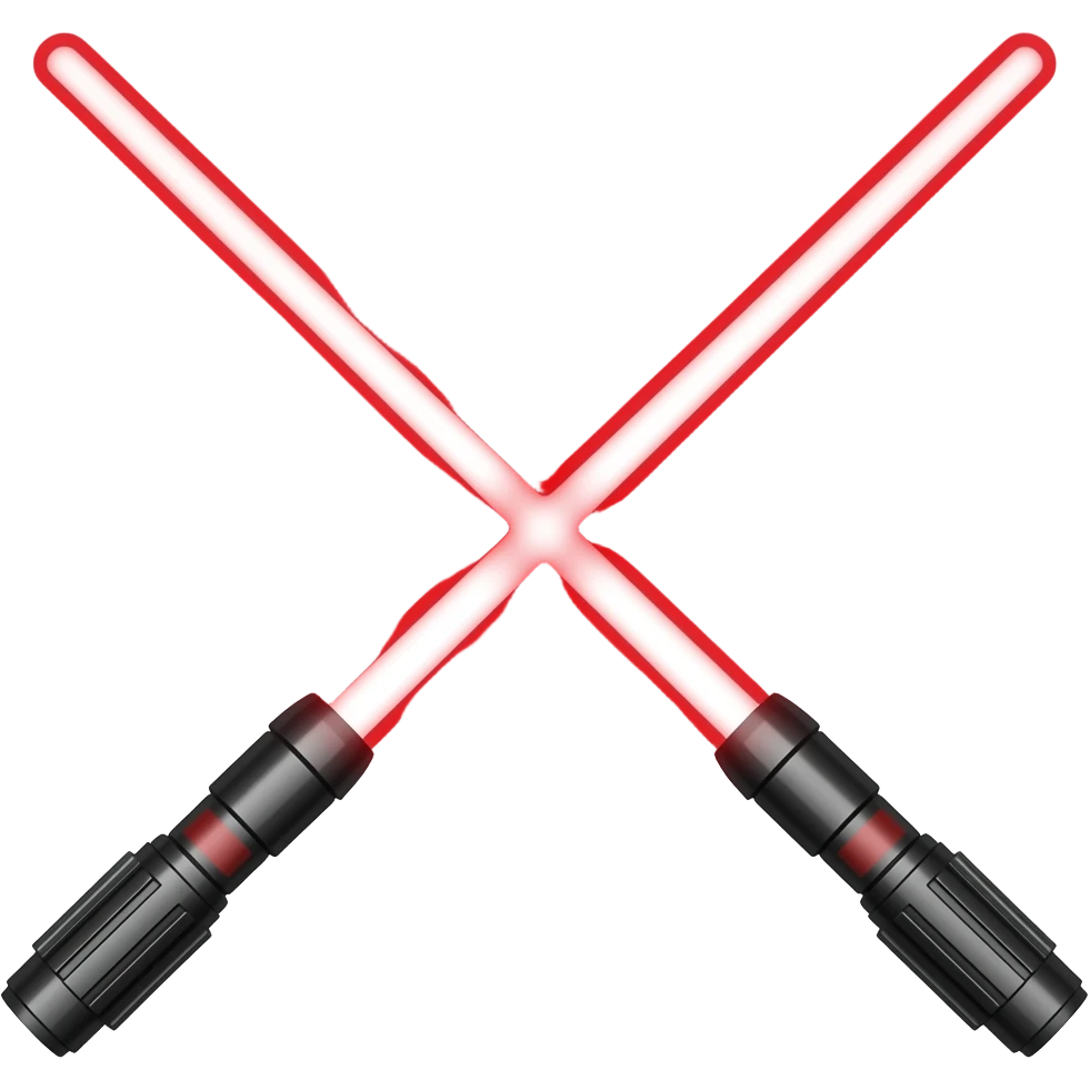 red light blade from star wars emoji