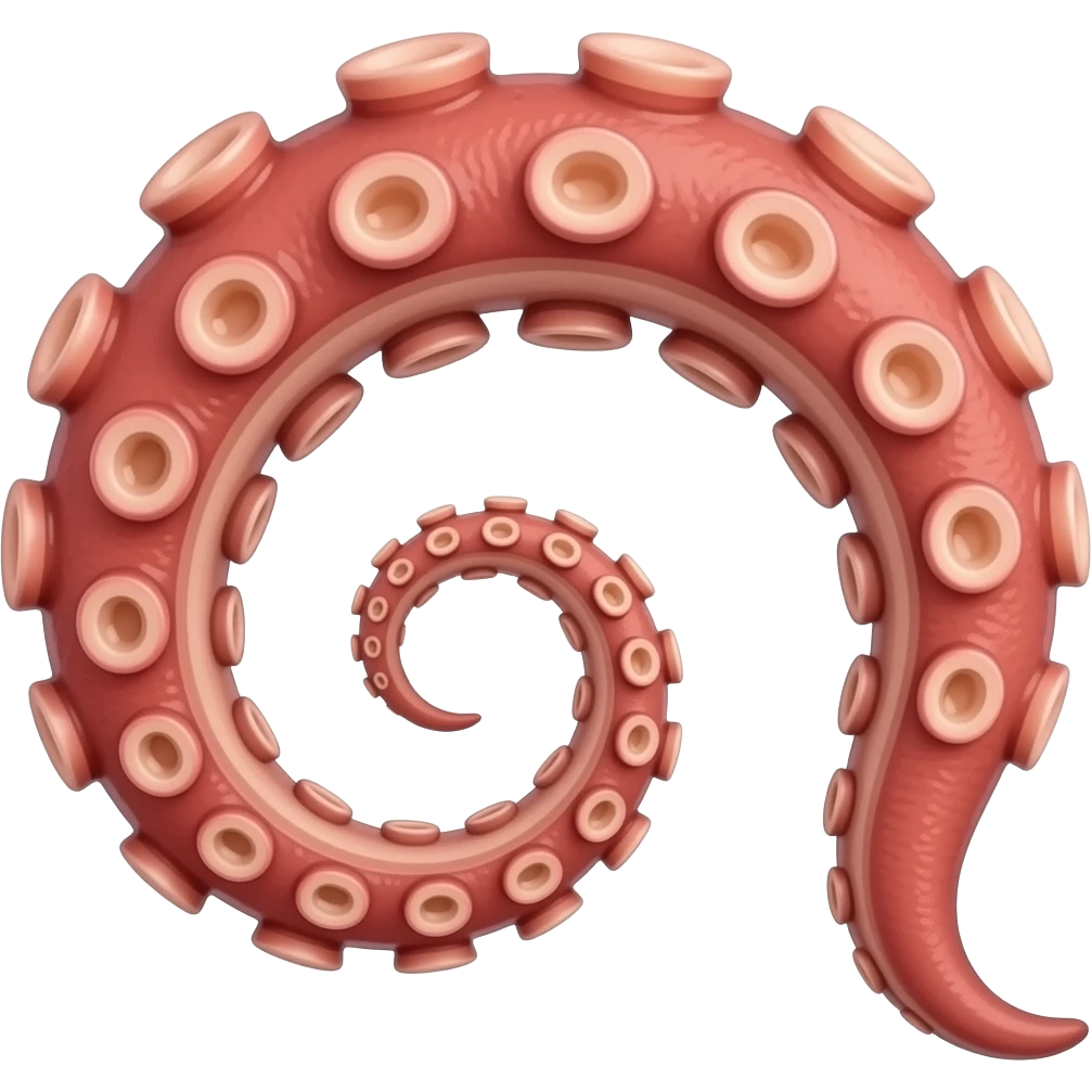 Like the finger emoji pointing to the right but the finger is replaced by an octopus tentacule emoji