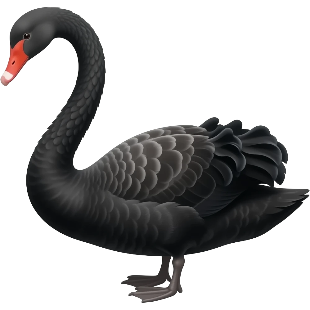 Black swan emoji