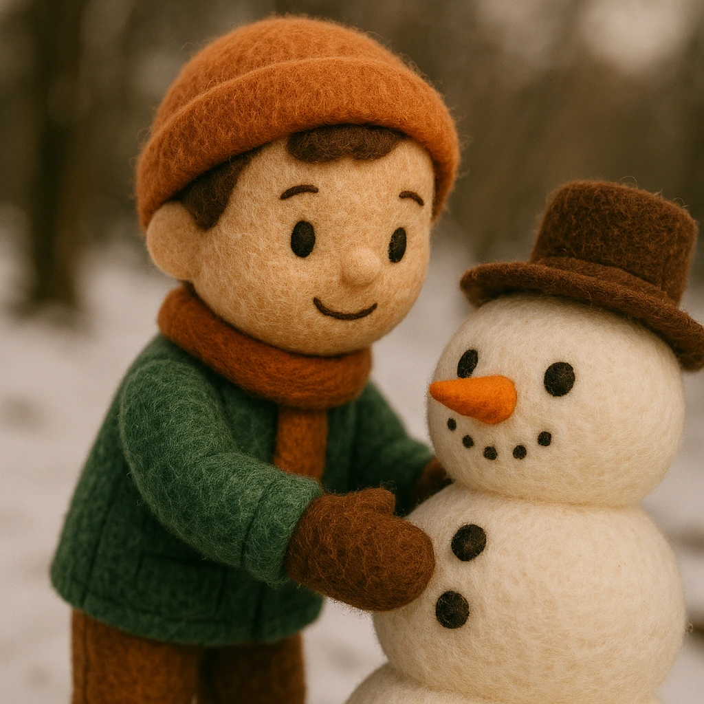 people making a snowman emoji
