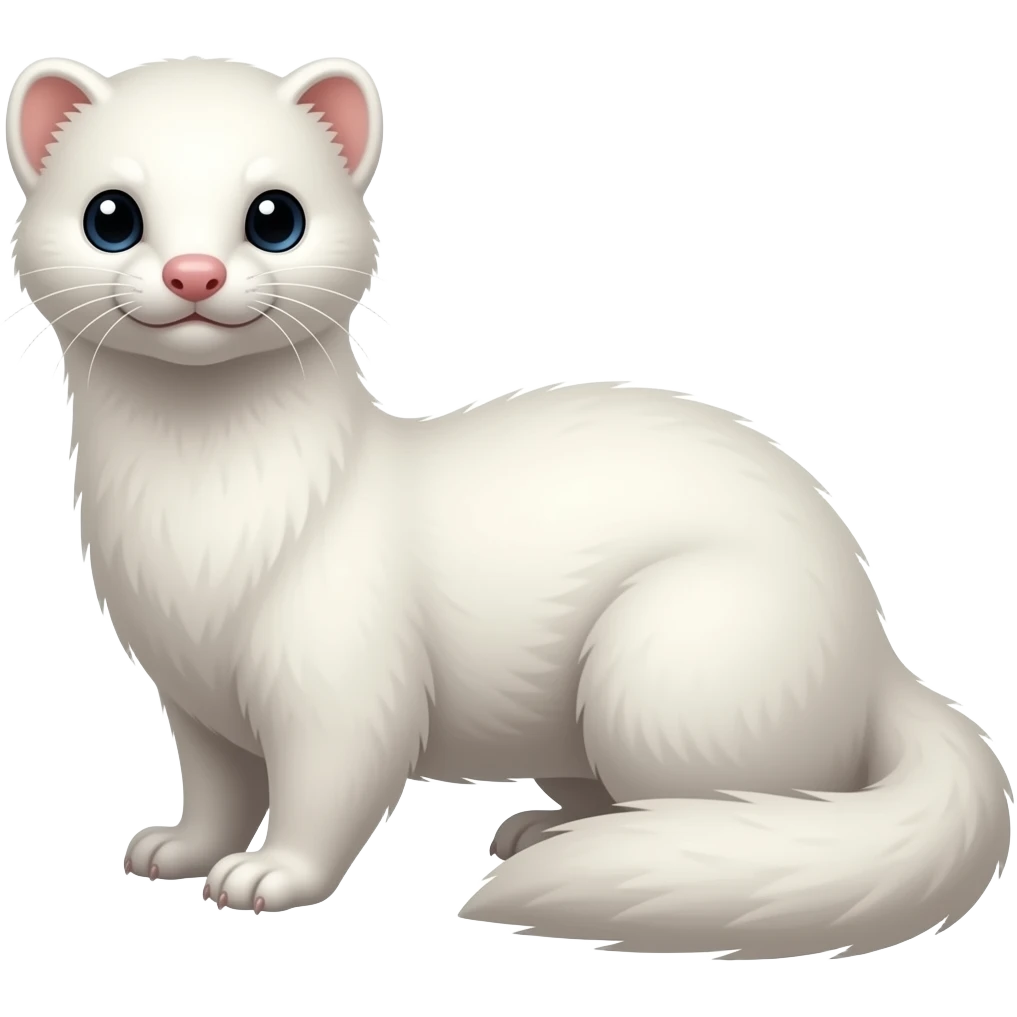 White ferret emoji